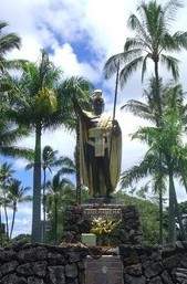 超歓迎 ハワイアン カメハメハ大王 ティキ アロハ hiro 木彫 Hawaii